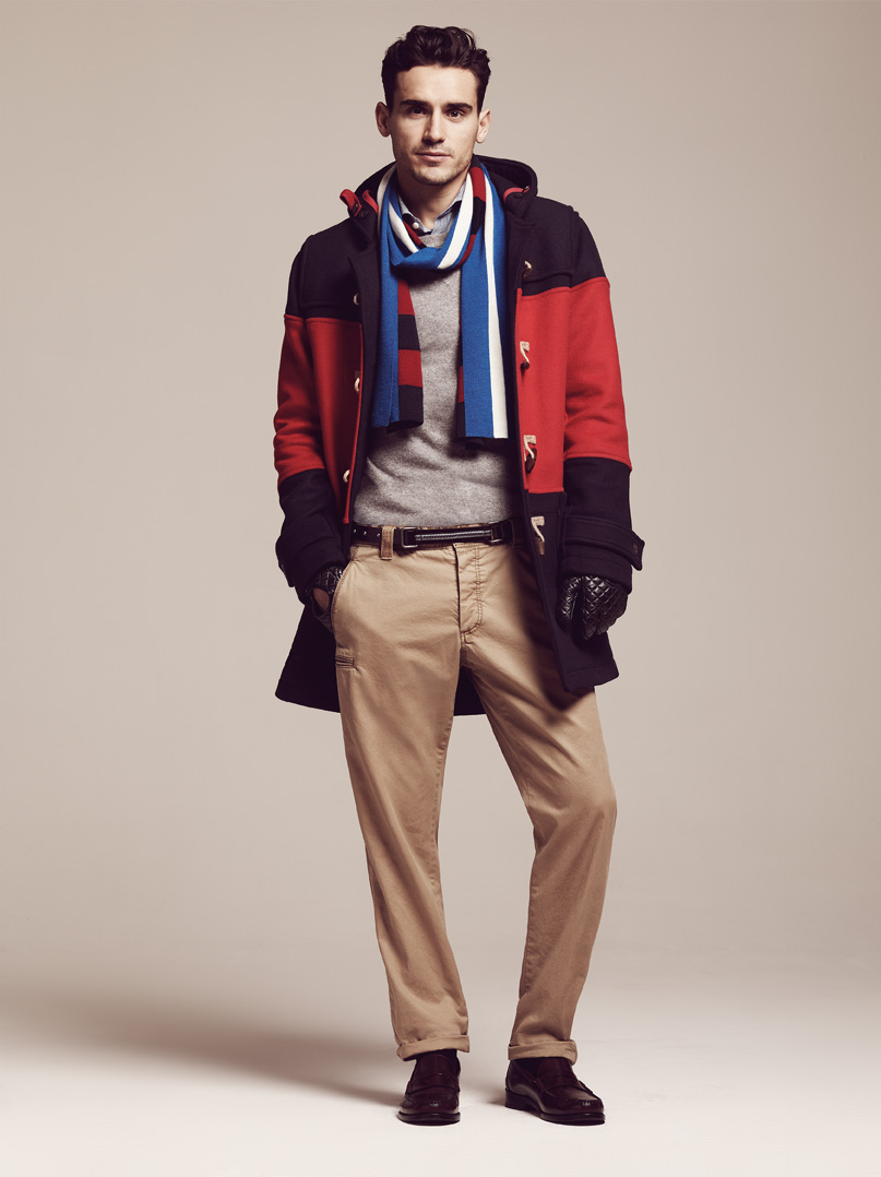 Parkas num inverno frio