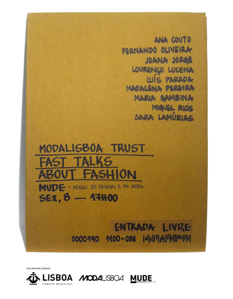 Fashion Today/ Fast Talks About Fashion – Hoje às 17h00 MUDE