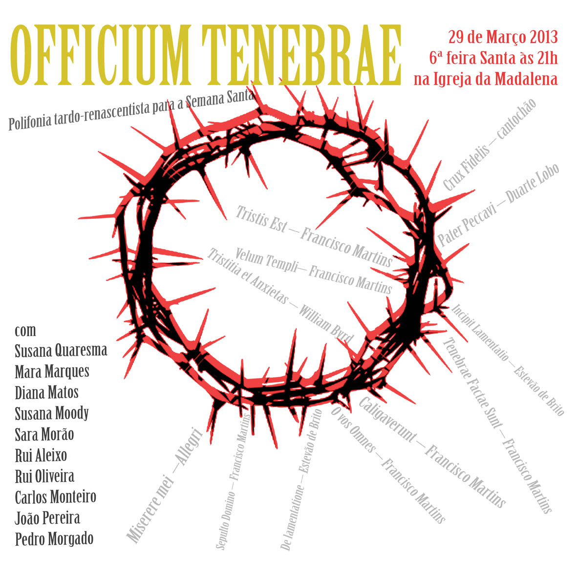 Concerto na Igreja da Madalena, Hoje às 21.00