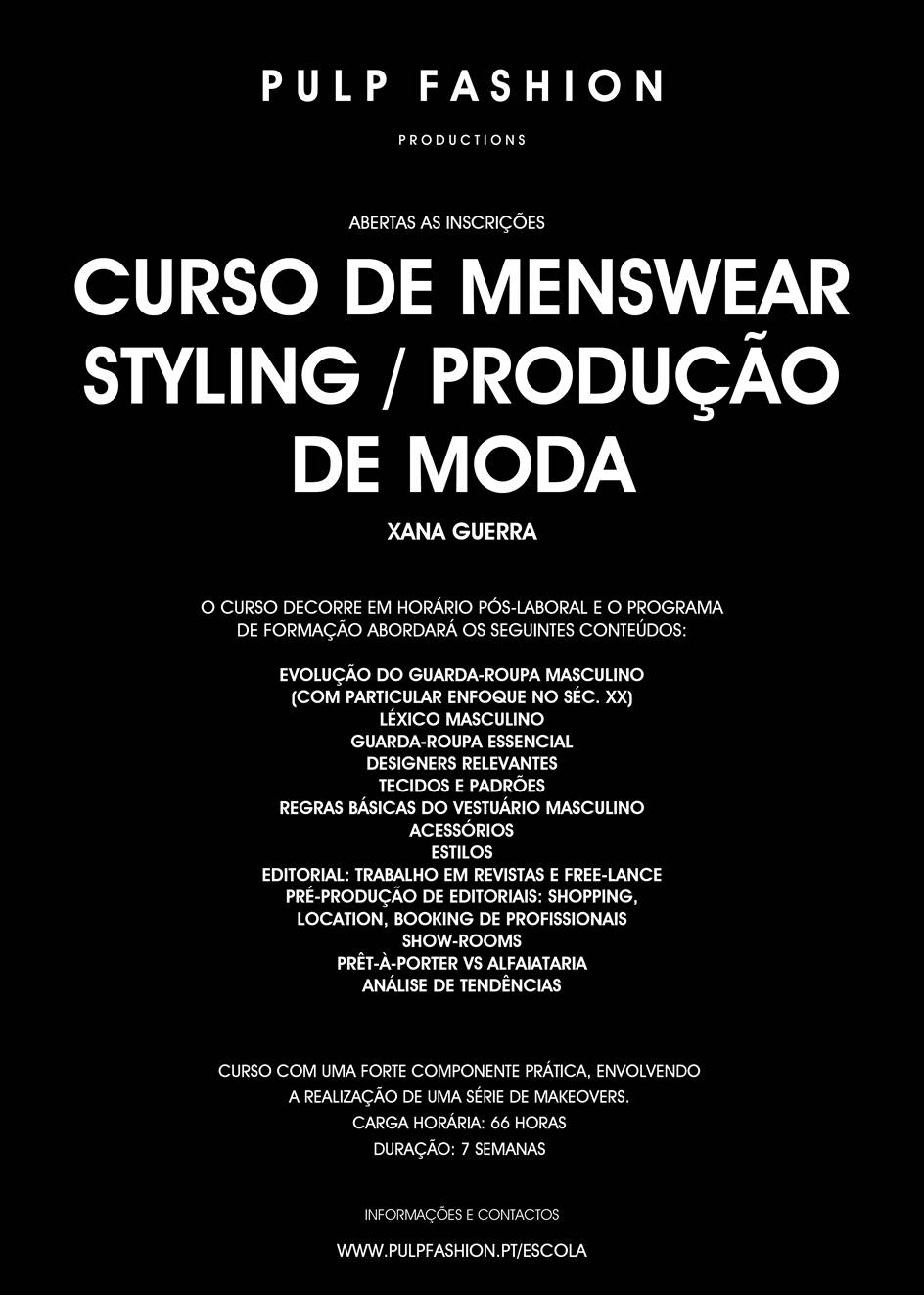 Curso de Menswear Styling – Produção de Moda