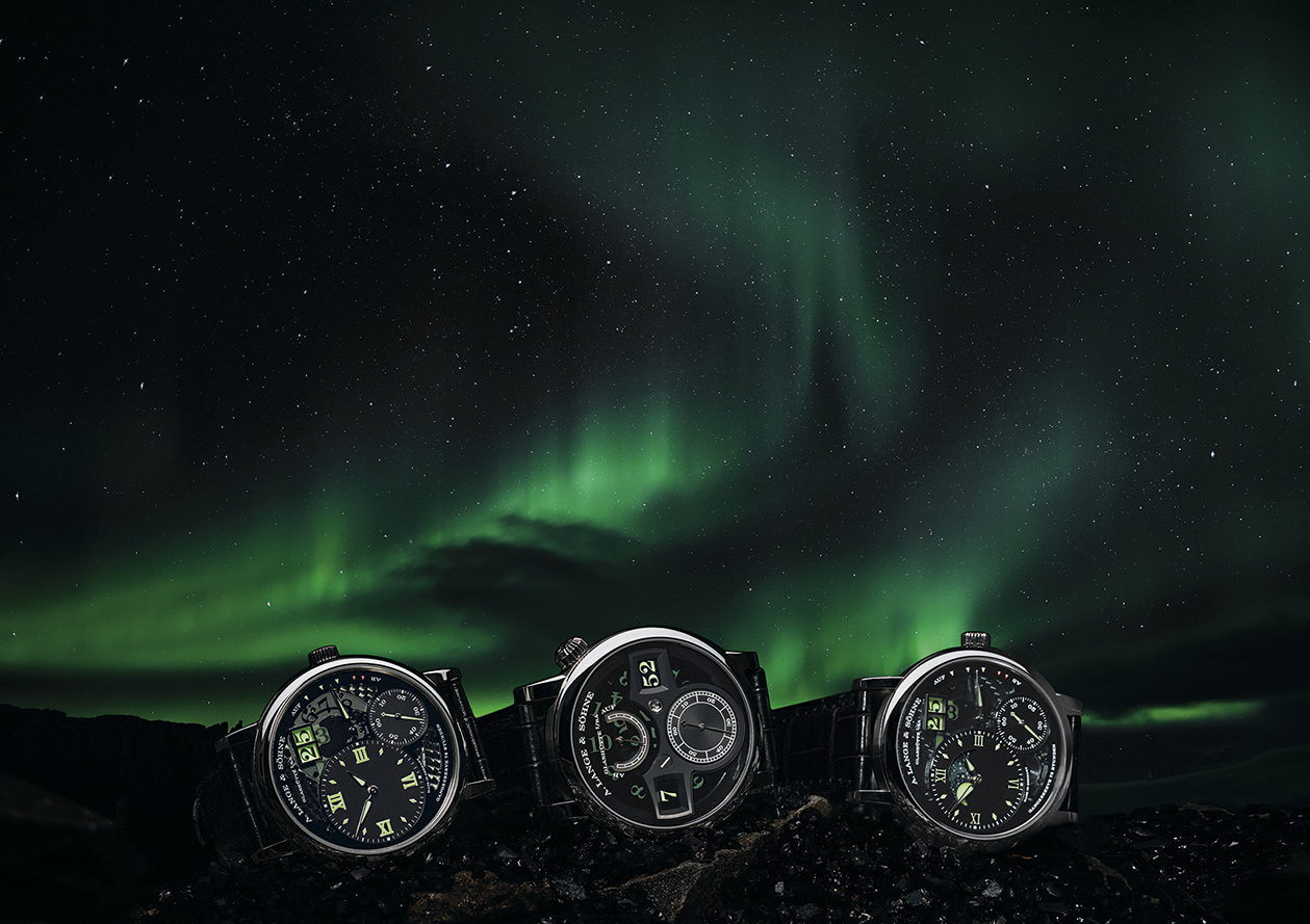 Uma luz especial num relógio