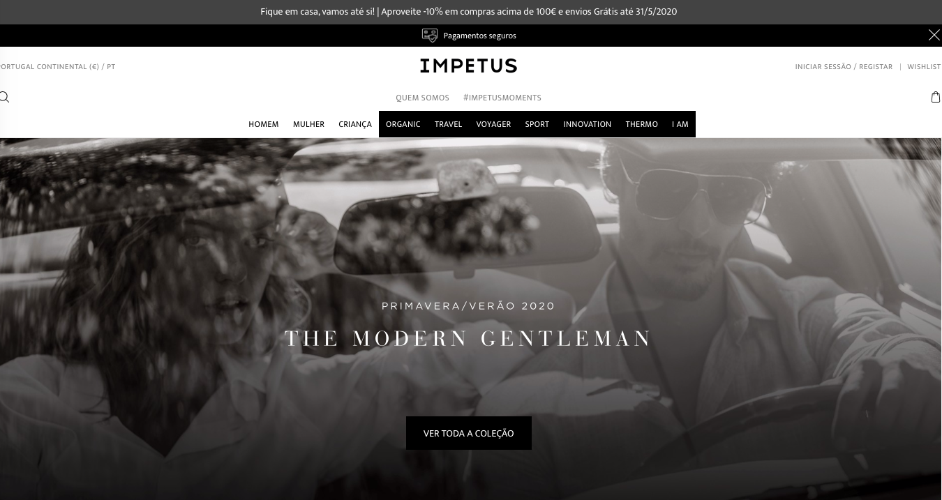 Onde comprar menswear português online?