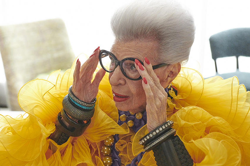 Iris Apfel em parceria com H&M
