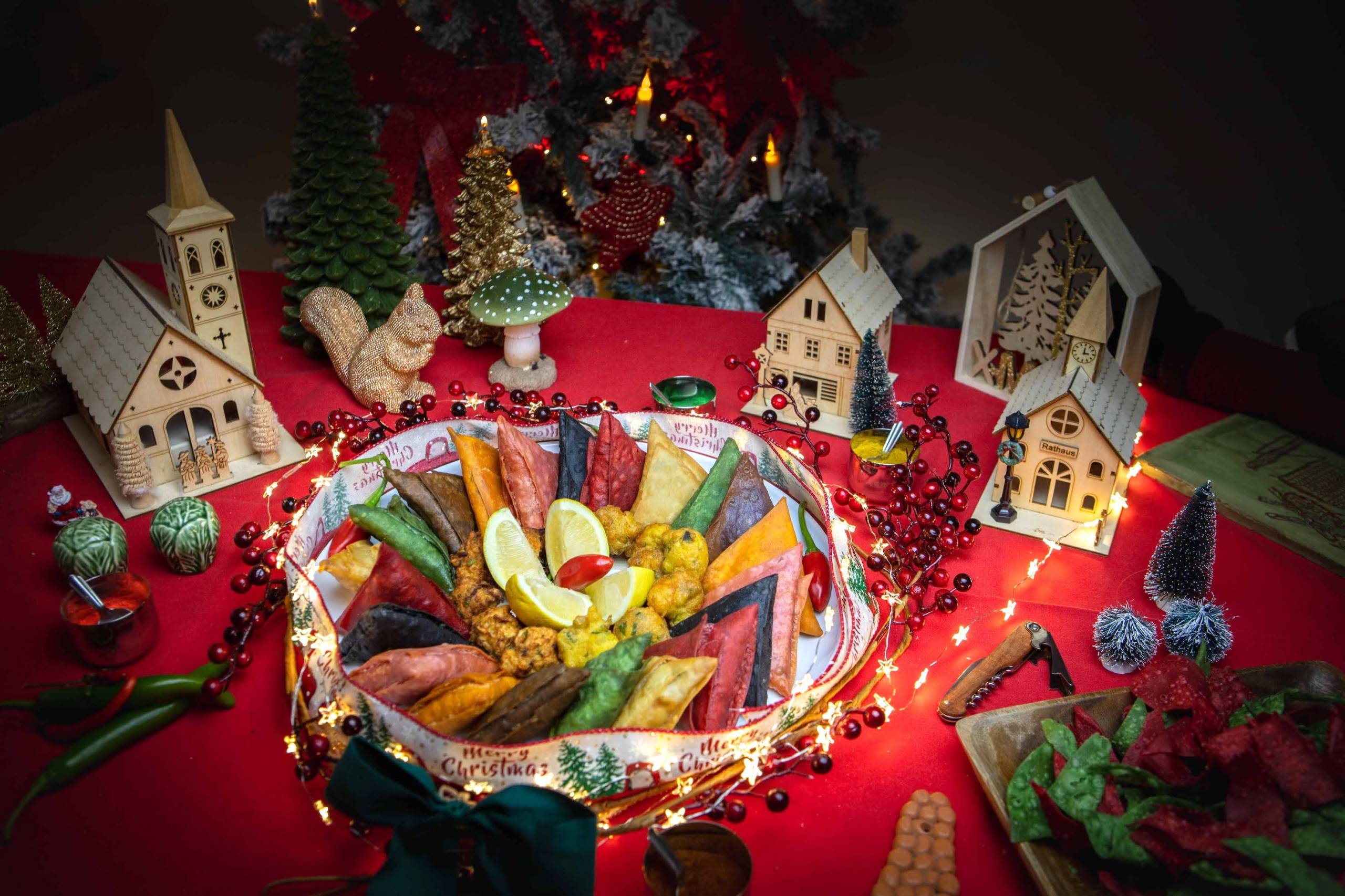 Chamuças para o Natal! Em trenó!