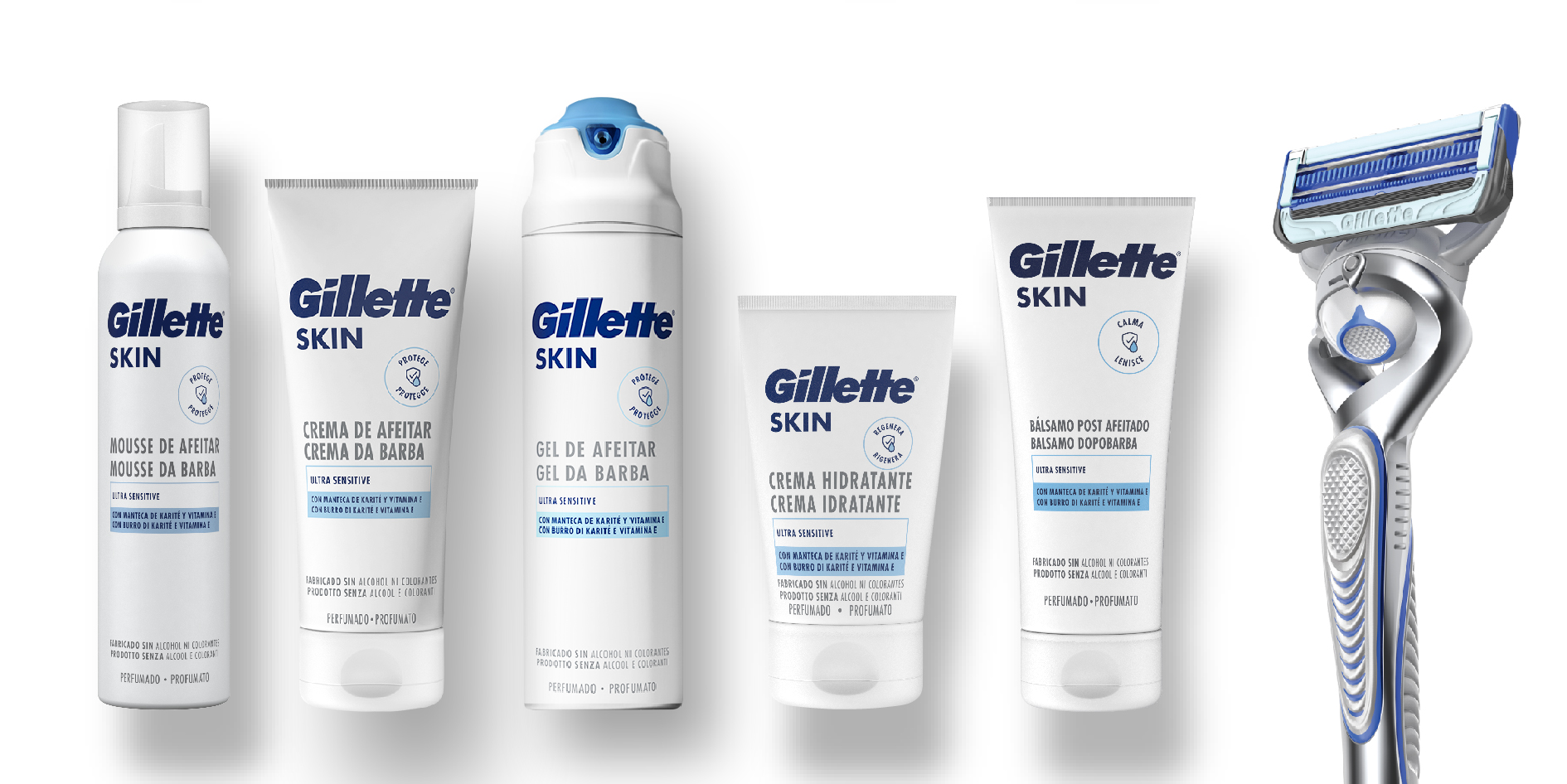 Gillette SKIN para peles sensíveis - The Gentleman