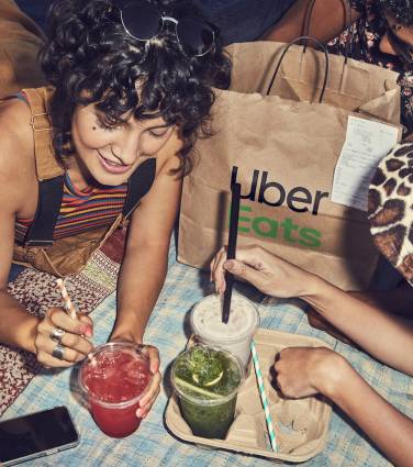 Uber Eats na praia este verão